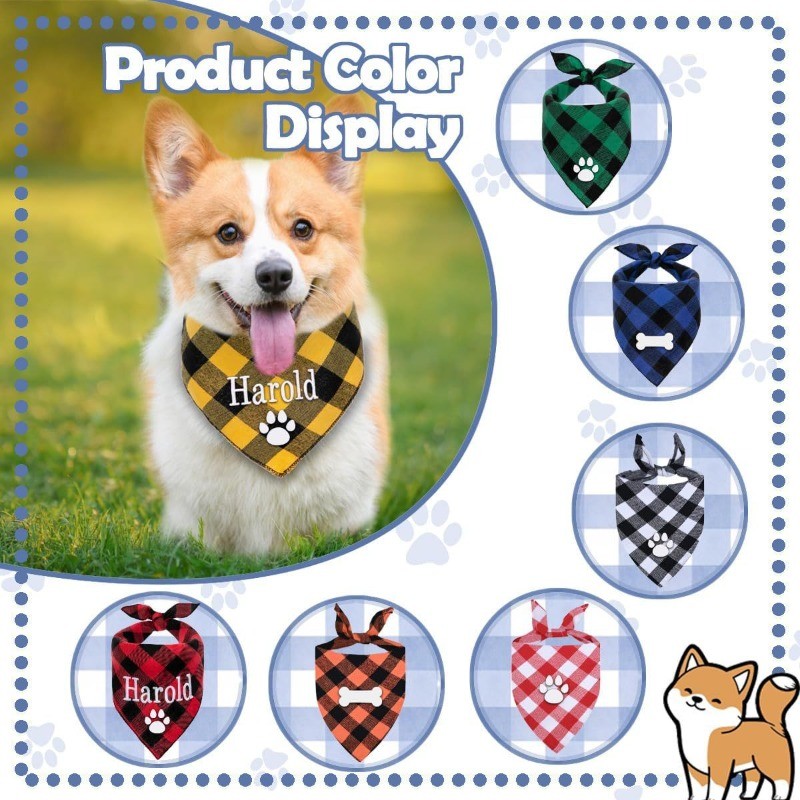 Embroidery Name Dog Bandana Cu - Embroidery Apron recension och pris