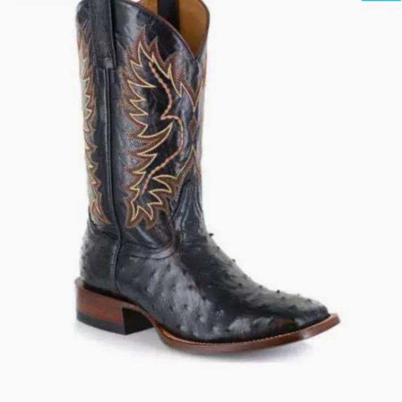 Men High Boots Embroidery Retr - Embroidery Stitches recension och pris