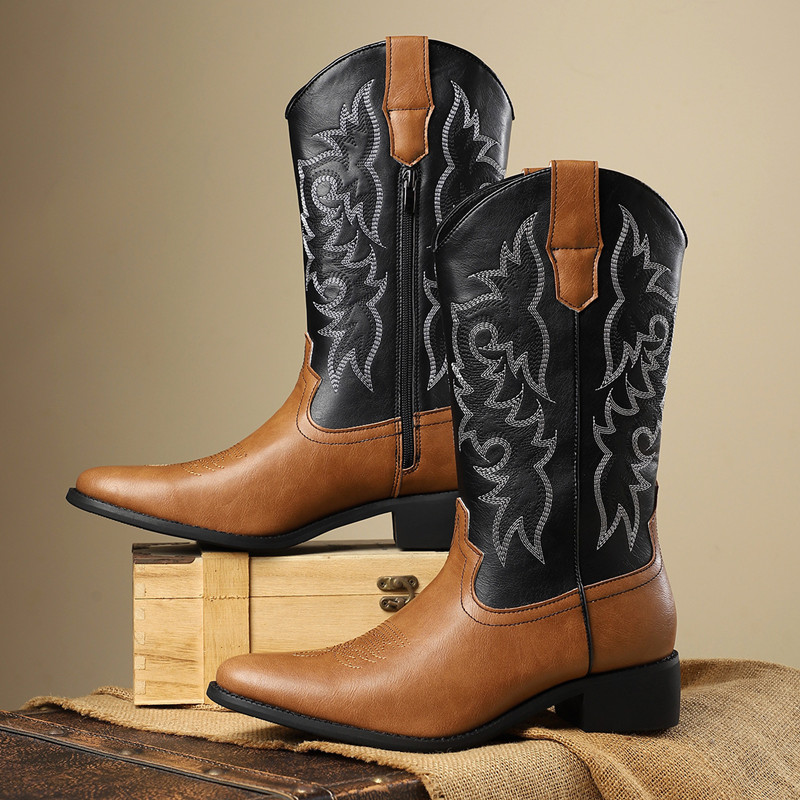 NEW Men High Boots Embroidery  - Embroidery Stitches recension och pris