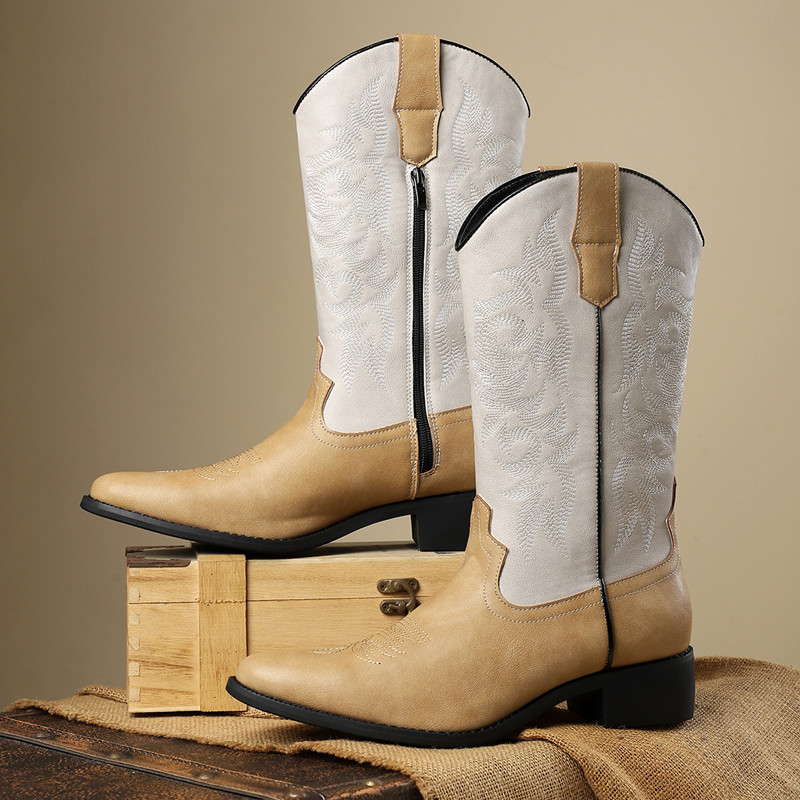 NEW Men High Boots Embroidery  - Embroidery Stitches recension och pris