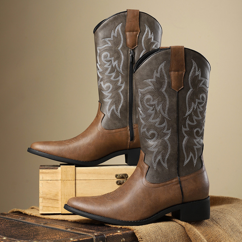 NEW Men High Boots Embroidery  - Embroidery Stitches recension och pris