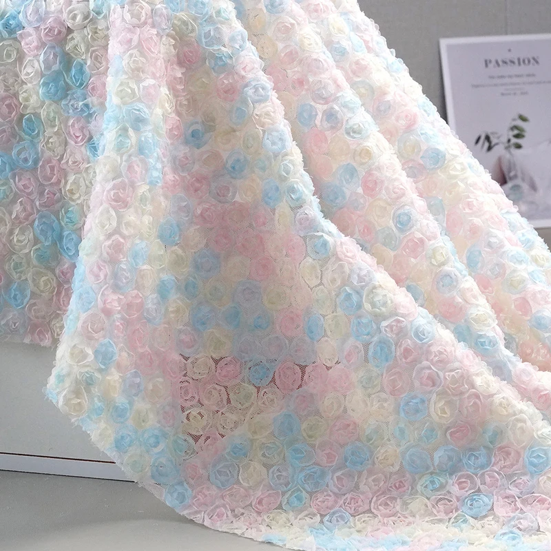 Colorful 3D Floral Embroidery  - Embroidery Roses recension och pris