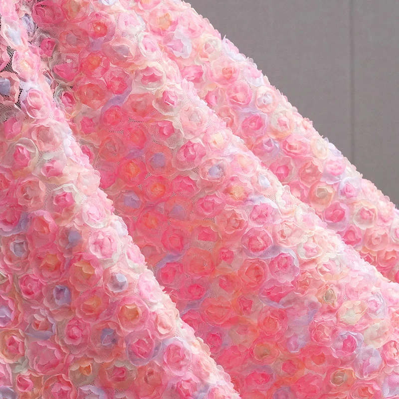 Colorful 3D Floral Embroidery  - Embroidery Roses recension och pris
