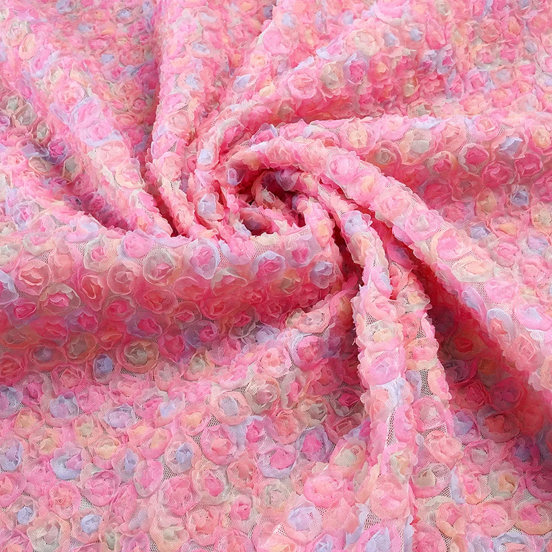 Colorful 3D Floral Embroidery  - Embroidery Roses recension och pris