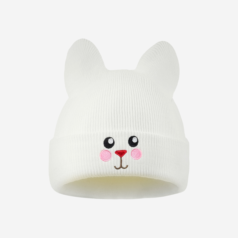 Soft Cat Ear Kids Beanie Cat F - Embroidery Cat recension och pris