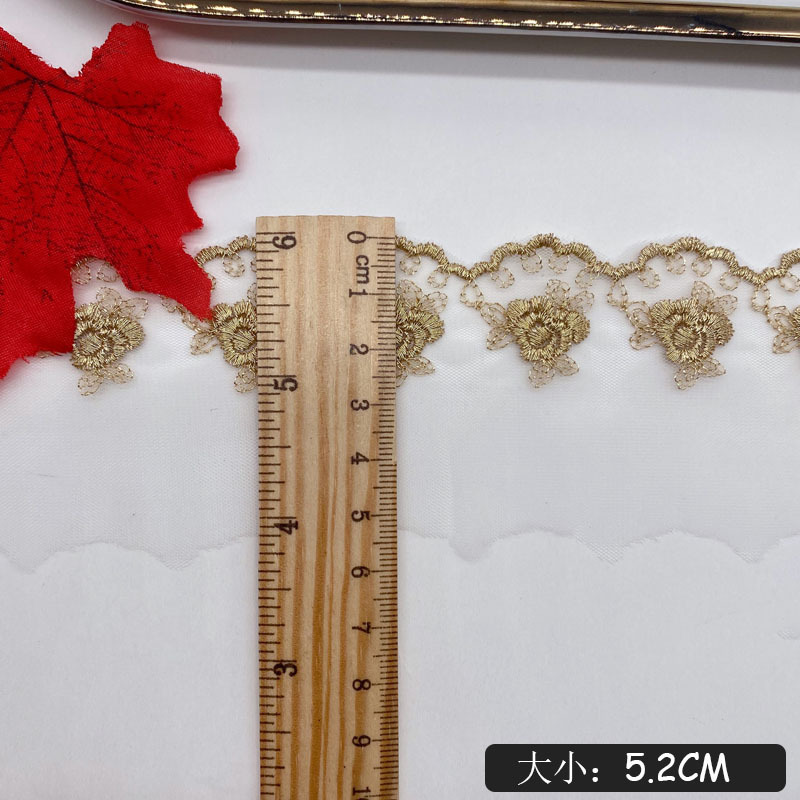 Gold thread embroidery rose fl - Embroidery Roses recension och pris