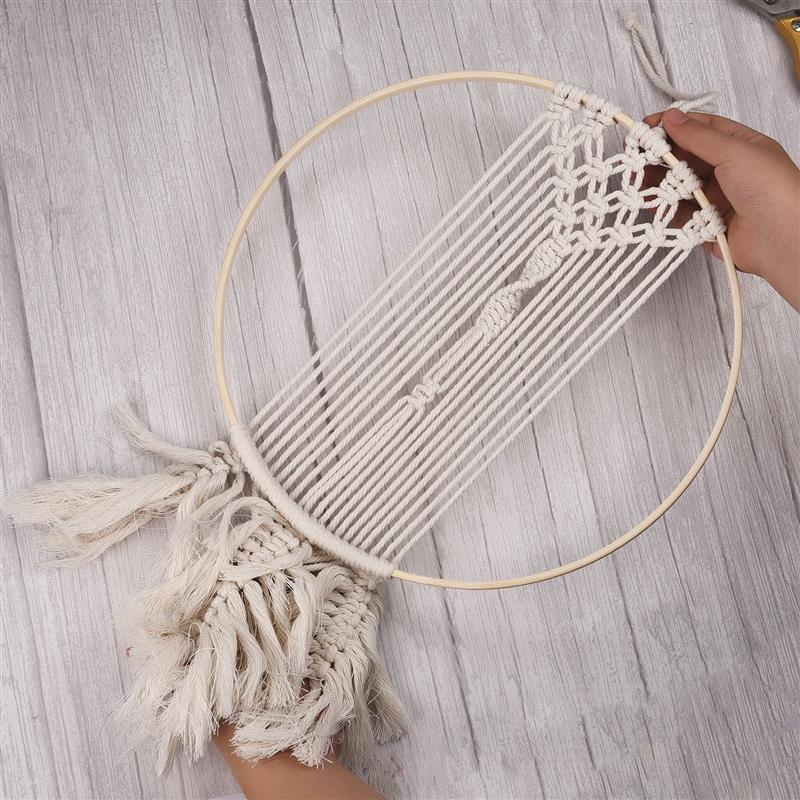 1/5Pcs 8-33cm Wooden DIY Handm - Embroidery Ring recension och pris